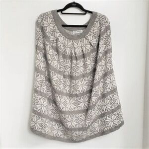 Sweater Midi Length Skirt Grey